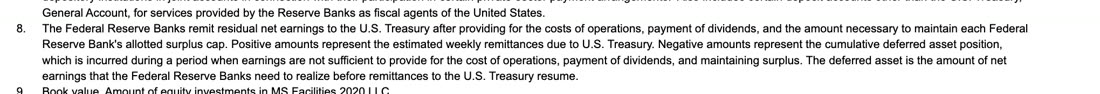 H.4.1 footnote 8: negative amounts represent the cumulative deferred asset position